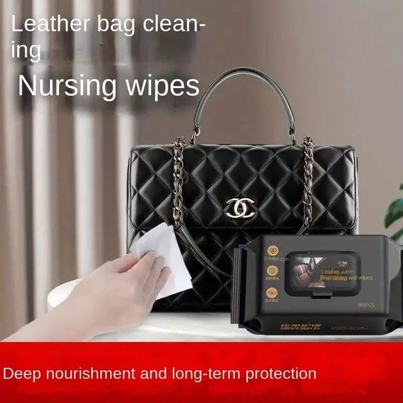 Leather Care Wipes - leather All-in-One Cleaning Solution - ( Packet 2)