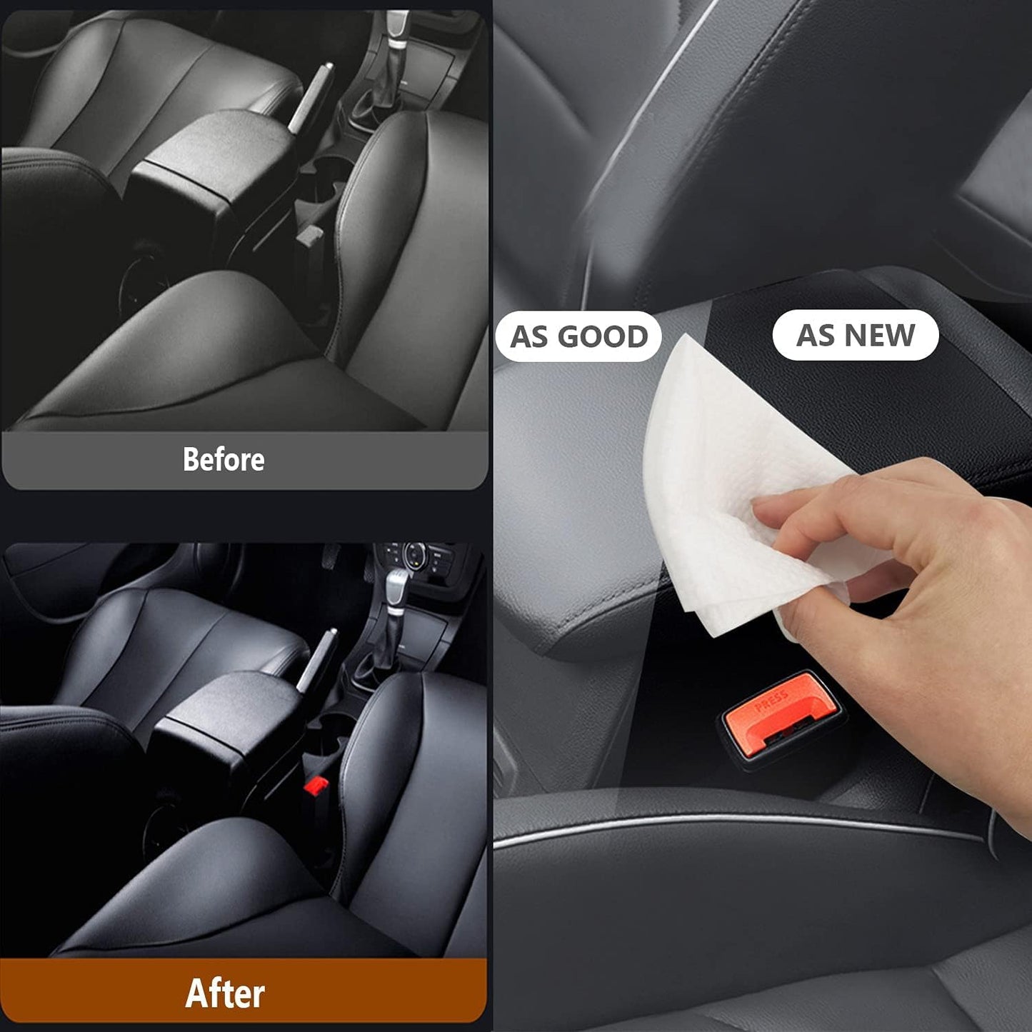 Leather Care Wipes - leather All-in-One Cleaning Solution - ( Packet 2)