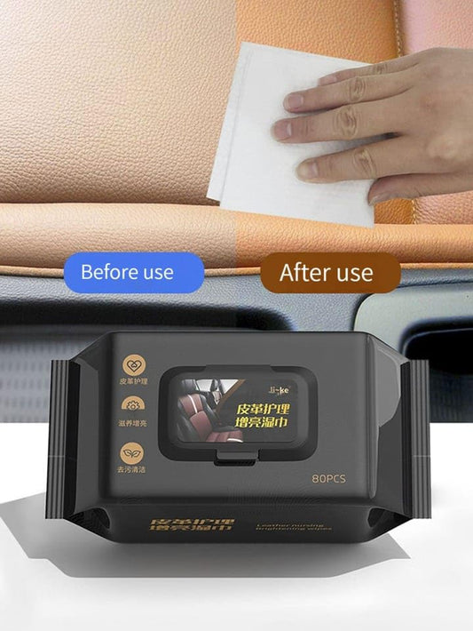 Leather Care Wipes - leather All-in-One Cleaning Solution -  ( Packet 2)