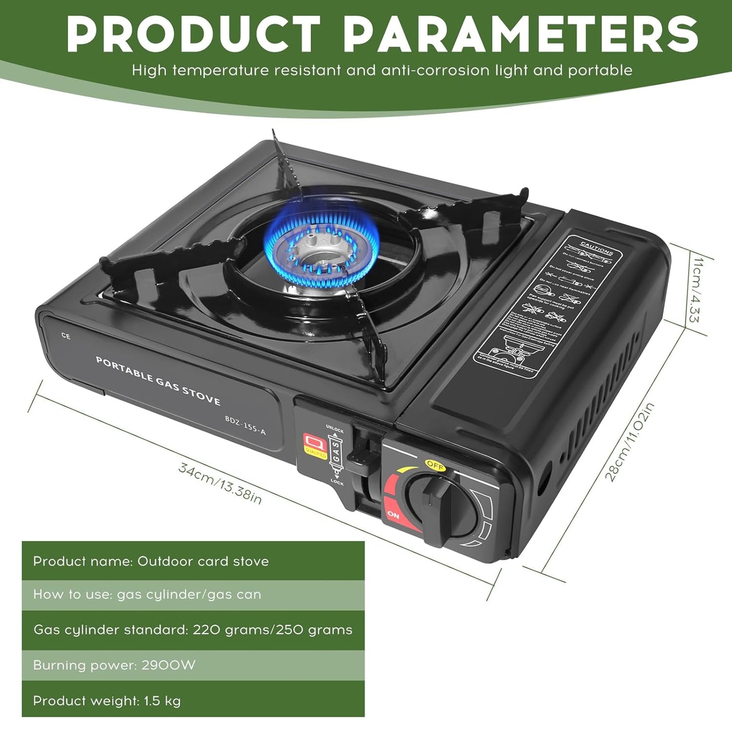 Portable Gas Stove with Carry Case