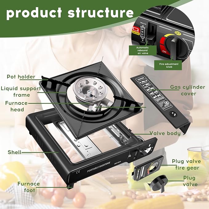 Portable Gas Stove with Carry Case