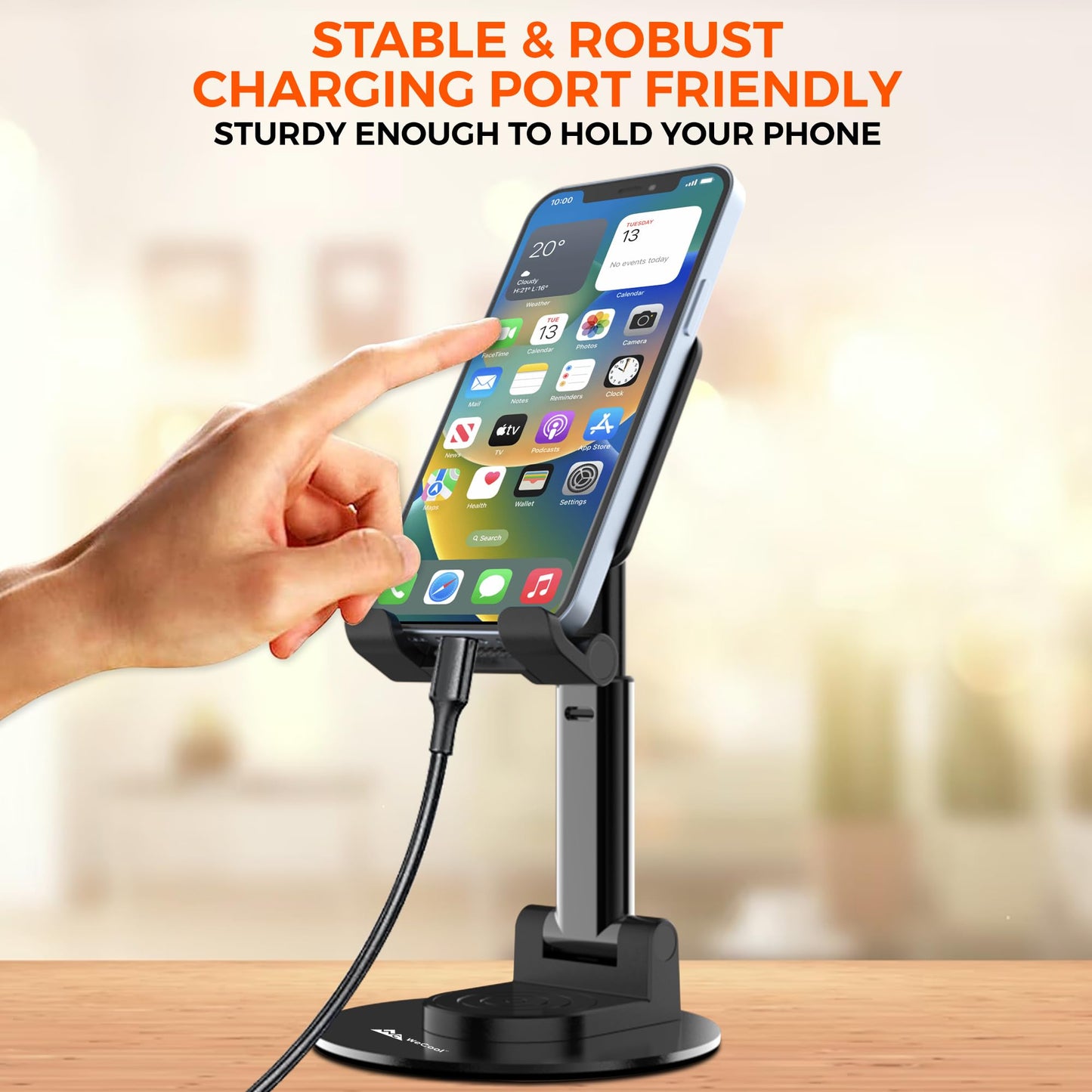 Folding Lifting Bracket Mobile Stand  Holder