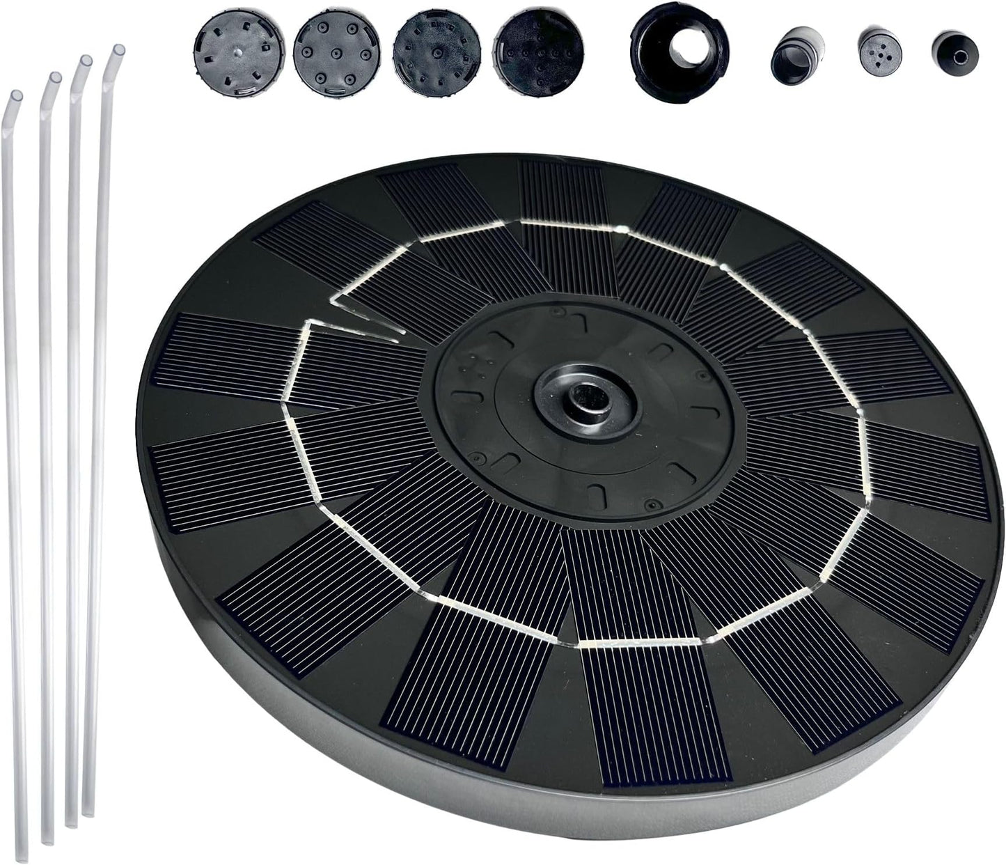 Plastic Fountain Solar Power Floating  water pump (Black)
